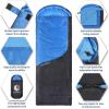 imageVENTURE 4TH Backpacking Sleeping Bag  XXL Double and Single Sizes  Lightweight Warm ampamp Cold Weather Sleeping Bags for Adults Kids ampamp Couples  Ideal for Hiking Camping ampamp Outdoor Adventures30lbs  BlueGray