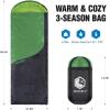 imageVENTURE 4TH Backpacking Sleeping Bag  XXL Double and Single Sizes  Lightweight Warm ampamp Cold Weather Sleeping Bags for Adults Kids ampamp Couples  Ideal for Hiking Camping ampamp Outdoor Adventures40lbs  GreenGray