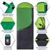 imageVENTURE 4TH Backpacking Sleeping Bag  XXL Double and Single Sizes  Lightweight Warm ampamp Cold Weather Sleeping Bags for Adults Kids ampamp Couples  Ideal for Hiking Camping ampamp Outdoor Adventures40lbs  GreenGray