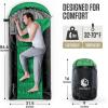 imageVENTURE 4TH Backpacking Sleeping Bag  XXL Double and Single Sizes  Lightweight Warm ampamp Cold Weather Sleeping Bags for Adults Kids ampamp Couples  Ideal for Hiking Camping ampamp Outdoor Adventures45lbs  GreenGray