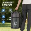 imageVENTURE 4TH Backpacking Sleeping Bag  XXL Double and Single Sizes  Lightweight Warm ampamp Cold Weather Sleeping Bags for Adults Kids ampamp Couples  Ideal for Hiking Camping ampamp Outdoor Adventures70lbs  BlackSilver