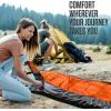 imageVENTURE 4TH Backpacking Sleeping Bag  XXL Double and Single Sizes  Lightweight Warm ampamp Cold Weather Sleeping Bags for Adults Kids ampamp Couples  Ideal for Hiking Camping ampamp Outdoor Adventures45lbs  OrangeGray