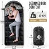imageVENTURE 4TH Backpacking Sleeping Bag  XXL Double and Single Sizes  Lightweight Warm ampamp Cold Weather Sleeping Bags for Adults Kids ampamp Couples  Ideal for Hiking Camping ampamp Outdoor Adventures45lbs  Black