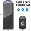 imageVENTURE 4TH Backpacking Sleeping Bag  XXL Double and Single Sizes  Lightweight Warm ampamp Cold Weather Sleeping Bags for Adults Kids ampamp Couples  Ideal for Hiking Camping ampamp Outdoor Adventures40lbs  BlackSilver