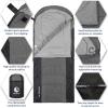 imageVENTURE 4TH Backpacking Warm Sleeping Bag with Self Inflating Sleeping Pad for Adults ampamp Kids  Ideal for Hiking Camping ampamp Outdoor Adventures