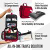 imageVENTURE 4TH Hanging Travel Toiletry Bag for Women ampamp Men  Travel Organizer with Expandable Compartments ampamp Removable Clear Pouch for Toiletries PurpleMintRed