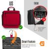 imageVENTURE 4TH Hanging Travel Toiletry Bag for Women ampamp Men  Travel Organizer with Expandable Compartments ampamp Removable Clear Pouch for Toiletries RedRed