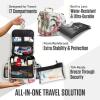 imageVENTURE 4TH Hanging Travel Toiletry Bag for Women ampamp Men  Travel Organizer with Expandable Compartments ampamp Removable Clear Pouch for Toiletries RedPink Flamingo