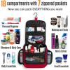 imageVENTURE 4TH Hanging Travel Toiletry Bag for Women ampamp Men  Travel Organizer with Expandable Compartments ampamp Removable Clear Pouch for Toiletries PurpleMintRed