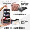 imageVENTURE 4TH Hanging Travel Toiletry Bag for Women ampamp Men  Travel Organizer with Expandable Compartments ampamp Removable Clear Pouch for Toiletries RedPink Cheetah