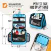 imageVENTURE 4TH Hanging Travel Toiletry Bag for Women ampamp Men  Travel Organizer with Expandable Compartments ampamp Removable Clear Pouch for Toiletries PurpleMintTiffany Blue