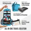 imageVENTURE 4TH Hanging Travel Toiletry Bag for Women ampamp Men  Travel Organizer with Expandable Compartments ampamp Removable Clear Pouch for Toiletries PurpleMintTiffany Blue