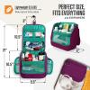 imageVENTURE 4TH Hanging Travel Toiletry Bag for Women ampamp Men  Travel Organizer with Expandable Compartments ampamp Removable Clear Pouch for Toiletries PurpleMintPurpleMint