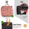 imageVENTURE 4TH Hanging Travel Toiletry Bag for Women ampamp Men  Travel Organizer with Expandable Compartments ampamp Removable Clear Pouch for Toiletries PurpleMintPink Cheetah