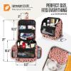 imageVENTURE 4TH Hanging Travel Toiletry Bag for Women ampamp Men  Travel Organizer with Expandable Compartments ampamp Removable Clear Pouch for Toiletries RedPink Cheetah