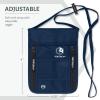 imageVENTURE 4TH Hidden Neck Pouch for Travel ampamp Quick Dry Towel Set  Ideal Travel Bundle for Vacations Backpacking and Business Trips  Travel Towel Size M