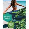 imageVENTURE 4TH Microfiber Beach Towel QuickDry Compact SandFree Absorbent Sandproof and Lightweight  Perfect for Camping Beach and Roadtrips Midnight Bloom Design  35x78 inchesNavy Turtle