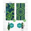 imageVENTURE 4TH Microfiber Beach Towel QuickDry Compact SandFree Absorbent Sandproof and Lightweight  Perfect for Camping Beach and Roadtrips Midnight Bloom Design  35x78 inchesNavy Turtle