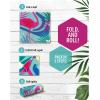 imageVENTURE 4TH Microfiber Beach Towel QuickDry Compact SandFree Absorbent Sandproof and Lightweight  Perfect for Camping Beach and Roadtrips Midnight Bloom Design  35x78 inchesTurquoise Flamingo