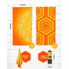 imageVENTURE 4TH Microfiber Beach Towel QuickDry Compact SandFree Absorbent Sandproof and Lightweight  Perfect for Camping Beach and Roadtrips Midnight Bloom Design  35x78 inchesOrange Mandala