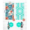 imageVENTURE 4TH Microfiber Beach Towel QuickDry Compact SandFree Absorbent Sandproof and Lightweight  Perfect for Camping Beach and Roadtrips Midnight Bloom Design  35x78 inchesTropical Heat