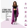 imageVENTURE 4TH Quick Dry Towel Microfiber Travel Towel Ideal for Camping Hiking Backpacking Gym Lightweight ampamp Fast Drying Travel Towels for Body Compact ampamp Easy to Pack  Light Gray Extra LargePurple