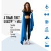 imageVENTURE 4TH Quick Dry Towel Microfiber Travel Towel Ideal for Camping Hiking Backpacking Gym Lightweight ampamp Fast Drying Travel Towels for Body Compact ampamp Easy to Pack  Light Gray Extra LargeBlue