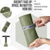 imageVENTURE 4TH Quick Dry Towel Microfiber Travel Towel Ideal for Camping Hiking Backpacking Gym Lightweight ampamp Fast Drying Travel Towels for Body Compact ampamp Easy to Pack  Light Gray Extra LargeArmy Green