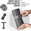 imageVENTURE 4TH Quick Dry Towel Microfiber Travel Towel Ideal for Camping Hiking Backpacking Gym Lightweight ampamp Fast Drying Travel Towels for Body Compact ampamp Easy to Pack  Light Gray Extra LargeCharcoal