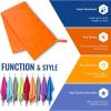 imageVENTURE 4TH Quick Dry Travel Towel  Fast Drying Ultra Soft Microfiber Towels  Essential for Camping Backpacking Yoga Swimming Gym Sports and Beach  3 Compact SizesOrange Gray