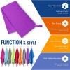 imageVENTURE 4TH Quick Dry Travel Towel  Fast Drying Ultra Soft Microfiber Towels  Essential for Camping Backpacking Yoga Swimming Gym Sports and Beach  3 Compact SizesPurple Gray
