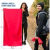 imageVENTURE 4TH Quick Dry Travel Towel  Fast Drying Ultra Soft Microfiber Towels  Essential for Camping Backpacking Yoga Swimming Gym Sports and Beach  3 Compact SizesRed White