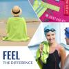 imageVENTURE 4TH Quick Dry Travel Towel  Fast Drying Ultra Soft Microfiber Towels  Essential for Camping Backpacking Yoga Swimming Gym Sports and Beach  3 Compact SizesGreen Blue