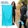 imageVENTURE 4TH Quick Dry Travel Towel  Fast Drying Ultra Soft Microfiber Towels  Essential for Camping Backpacking Yoga Swimming Gym Sports and Beach  3 Compact SizesBlue Pink