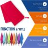 imageVENTURE 4TH Quick Dry Travel Towel  Fast Drying Ultra Soft Microfiber Towels  Essential for Camping Backpacking Yoga Swimming Gym Sports and Beach  3 Compact SizesRed White