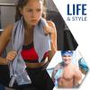 imageVENTURE 4TH Quick Dry Travel Towel  Fast Drying Ultra Soft Microfiber Towels  Essential for Camping Backpacking Yoga Swimming Gym Sports and Beach  3 Compact SizesGray Blue
