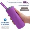 imageVENTURE 4TH Quick Dry Travel Towel  Fast Drying Ultra Soft Microfiber Towels  Essential for Camping Backpacking Yoga Swimming Gym Sports and Beach  3 Compact SizesPurple Gray