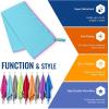 imageVENTURE 4TH Quick Dry Travel Towel  Fast Drying Ultra Soft Microfiber Towels  Essential for Camping Backpacking Yoga Swimming Gym Sports and Beach  3 Compact SizesBlue Pink