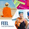 imageVENTURE 4TH Quick Dry Travel Towel  Fast Drying Ultra Soft Microfiber Towels  Essential for Camping Backpacking Yoga Swimming Gym Sports and Beach  3 Compact SizesOrange Gray
