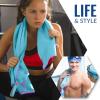 imageVENTURE 4TH Quick Dry Travel Towel  Fast Drying Ultra Soft Microfiber Towels  Essential for Camping Backpacking Yoga Swimming Gym Sports and Beach  3 Compact SizesBlue Pink