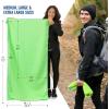 imageVENTURE 4TH Quick Dry Travel Towel  Fast Drying Ultra Soft Microfiber Towels  Essential for Camping Backpacking Yoga Swimming Gym Sports and Beach  3 Compact SizesGreen Blue