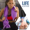 imageVENTURE 4TH Quick Dry Travel Towel  Fast Drying Ultra Soft Microfiber Towels  Essential for Camping Backpacking Yoga Swimming Gym Sports and Beach  3 Compact SizesPurple Gray