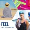 imageVENTURE 4TH Quick Dry Travel Towel  Fast Drying Ultra Soft Microfiber Towels  Essential for Camping Backpacking Yoga Swimming Gym Sports and Beach  3 Compact SizesGray Pink