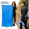 imageVENTURE 4TH Quick Dry Travel Towel  Fast Drying Ultra Soft Microfiber Towels  Essential for Camping Backpacking Yoga Swimming Gym Sports and Beach  3 Compact SizesNavy Gray