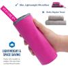 imageVENTURE 4TH Quick Dry Travel Towel  Fast Drying Ultra Soft Microfiber Towels  Essential for Camping Backpacking Yoga Swimming Gym Sports and Beach  3 Compact SizesPink Gray
