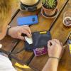 imageVENTURE 4TH RFID Blocking Travel Neck Wallet  Security Neck Pouch Passport Holder with Nylon Lining GreenEbony