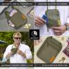 imageVENTURE 4TH RFID Blocking Travel Neck Wallet  Security Neck Pouch Passport Holder with Nylon Lining GreenGreen