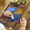 imageVENTURE 4TH RFID Blocking Travel Neck Wallet  Security Neck Pouch Passport Holder with Nylon Lining GreenNavy Blue