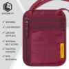 imageVENTURE 4TH RFID Blocking Travel Neck Wallet  Security Neck Pouch Passport Holder with Nylon Lining GreenRed