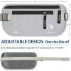 imageVENTURE 4TH Slim Minimalist Design RFID Money Belt with RFID Blocking Sleeves for Men and Women  Ideal for Keeping Your Cash Credit Card Passport Phone Secure When Traveling  BrownSilver